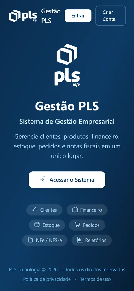 Gestão PLS no celular