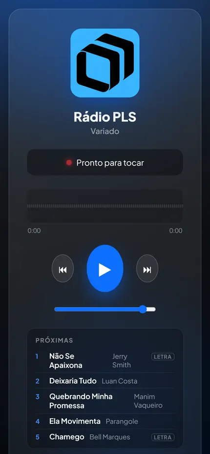 Rádio PLS no celular