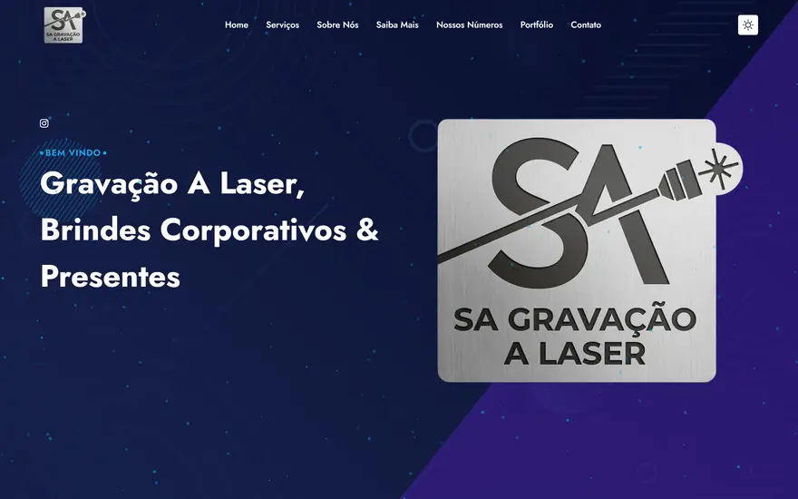 Tela do projeto SA Gravação a Laser